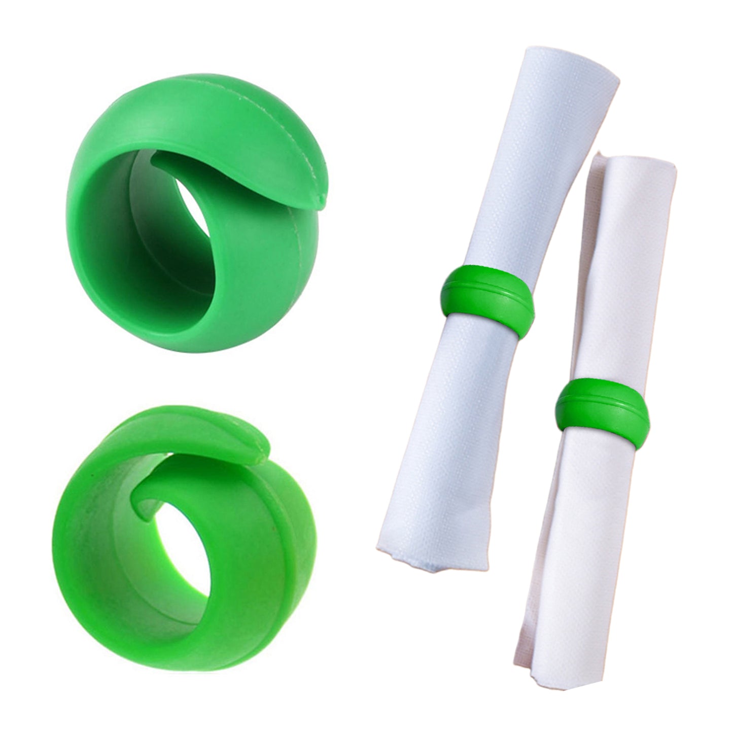 2PCS Silicone Cross Stitch Clip Sewing Machine Thread Spool Savers Thread Spool Rings Clamps Holder for DIY Sewing Machine (Green)