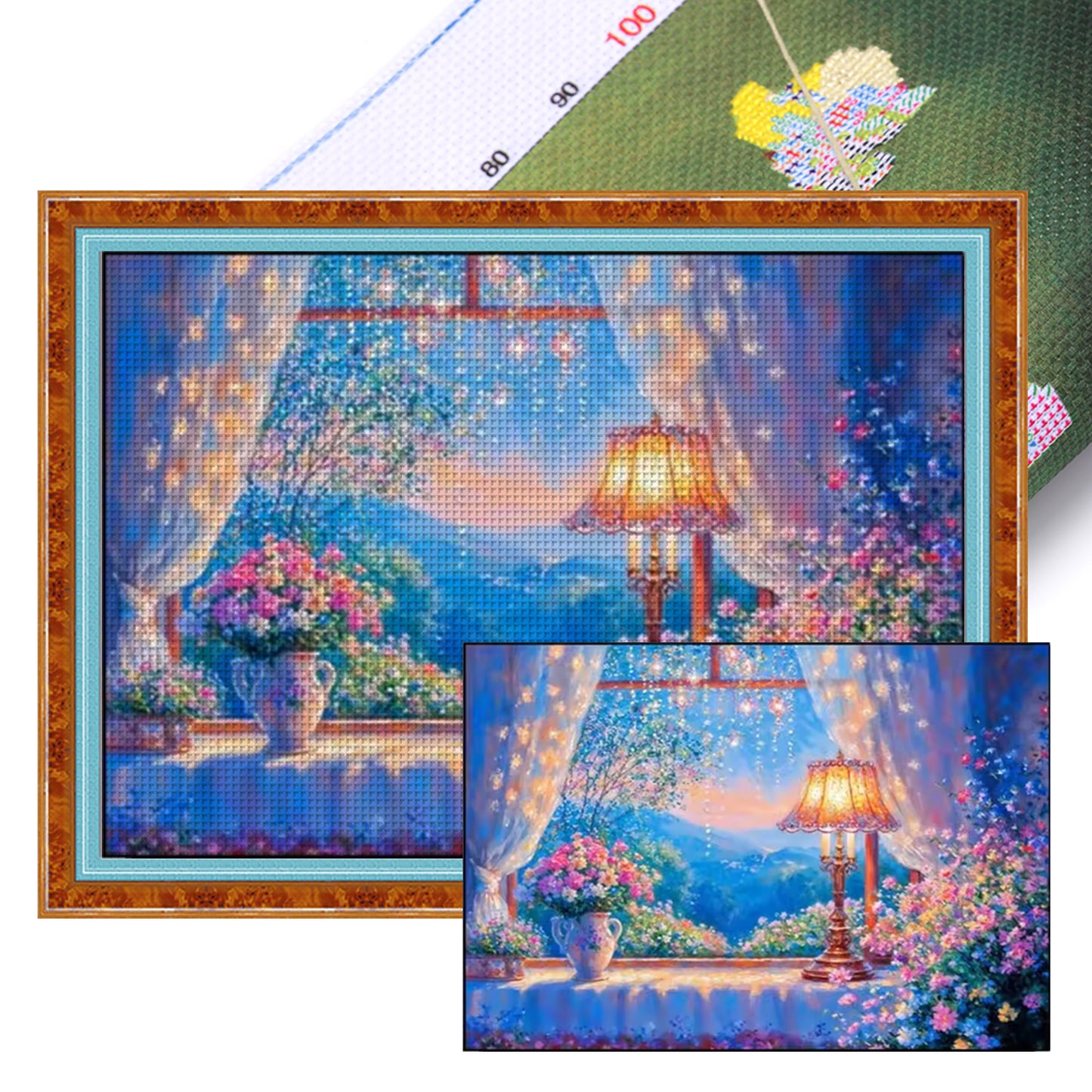 Warm Windowsill - Full 11CT Stamped Cross Stitch 60x45CM - Huacan