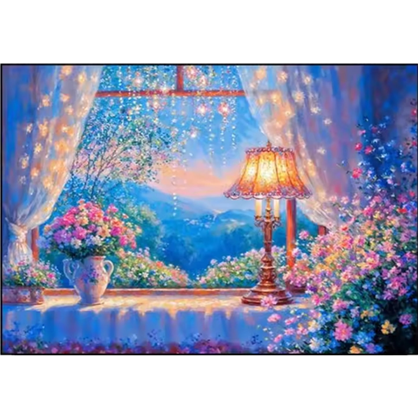 Warm Windowsill - Full 11CT Stamped Cross Stitch 60x45CM - Huacan
