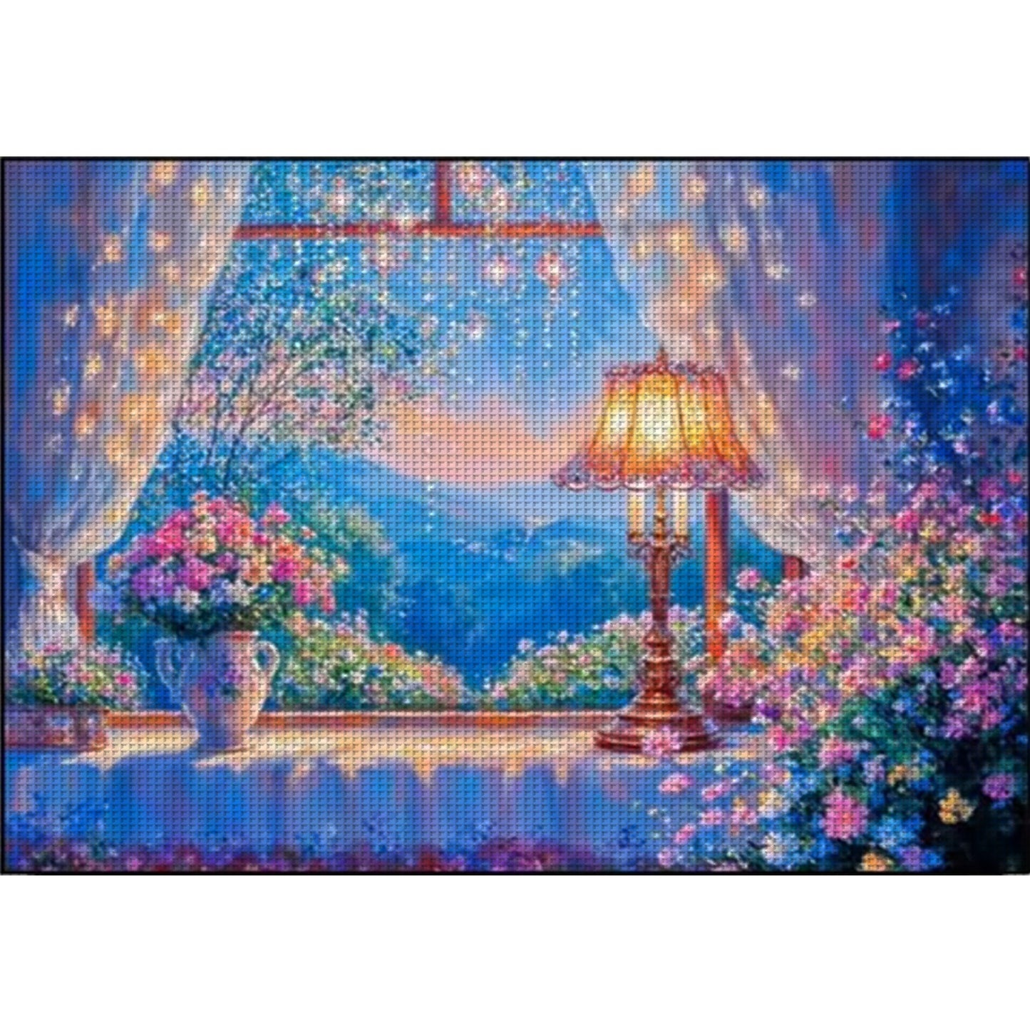 Warm Windowsill - Full 11CT Stamped Cross Stitch 60x45CM - Huacan