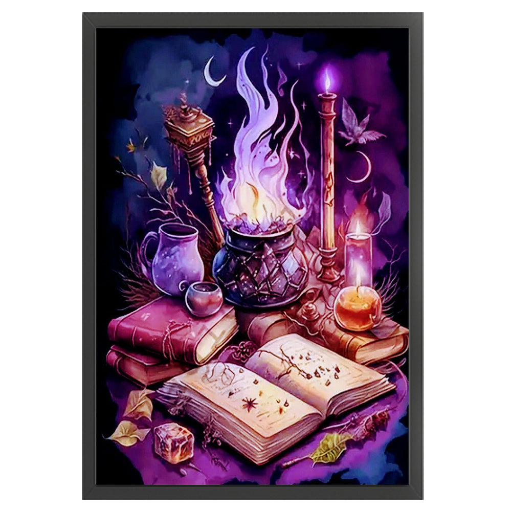 Magic Cauldron - Full 11CT Stamped Cross Stitch 40x55CM - Huacan