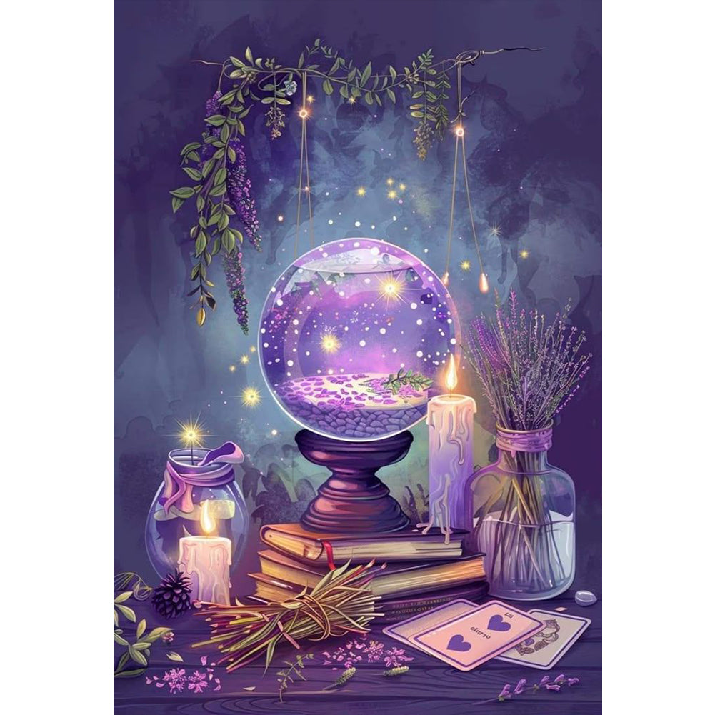 Crystal Ball - Full 11CT Stamped Cross Stitch 40x55CM - Huacan