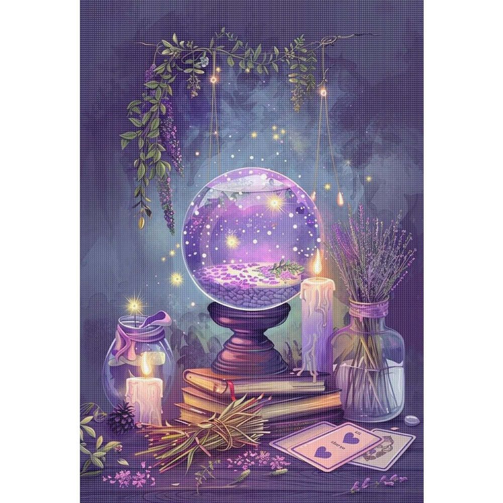 Crystal Ball - Full 11CT Stamped Cross Stitch 40x55CM - Huacan