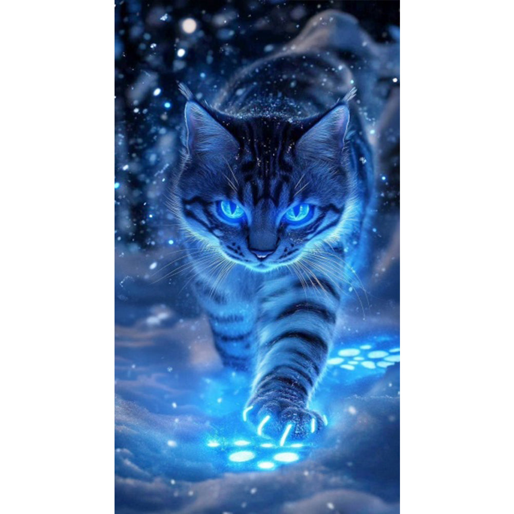 Cat - Full 14CT Counted Cross Stitch 40x70CM - Huacan