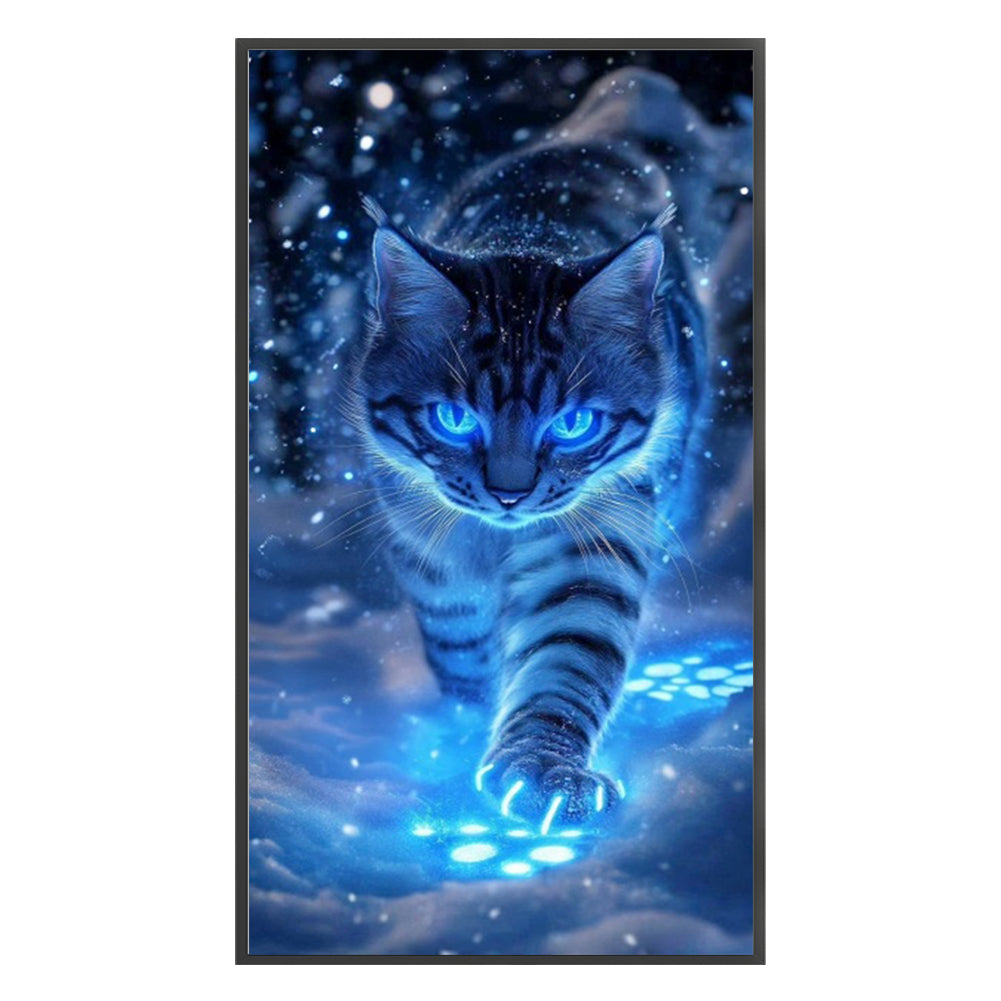 Cat - Full 14CT Counted Cross Stitch 40x70CM - Huacan