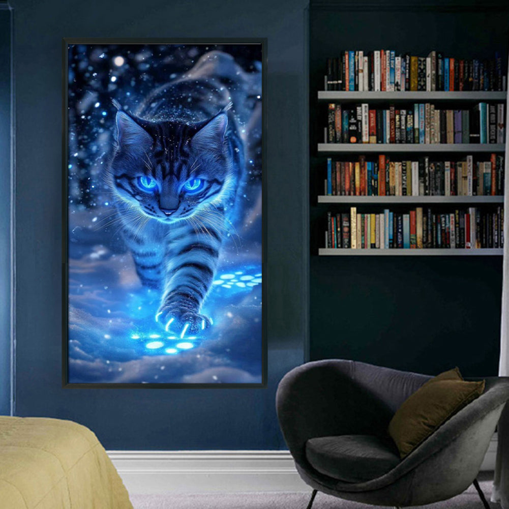 Cat - Full 14CT Counted Cross Stitch 40x70CM - Huacan