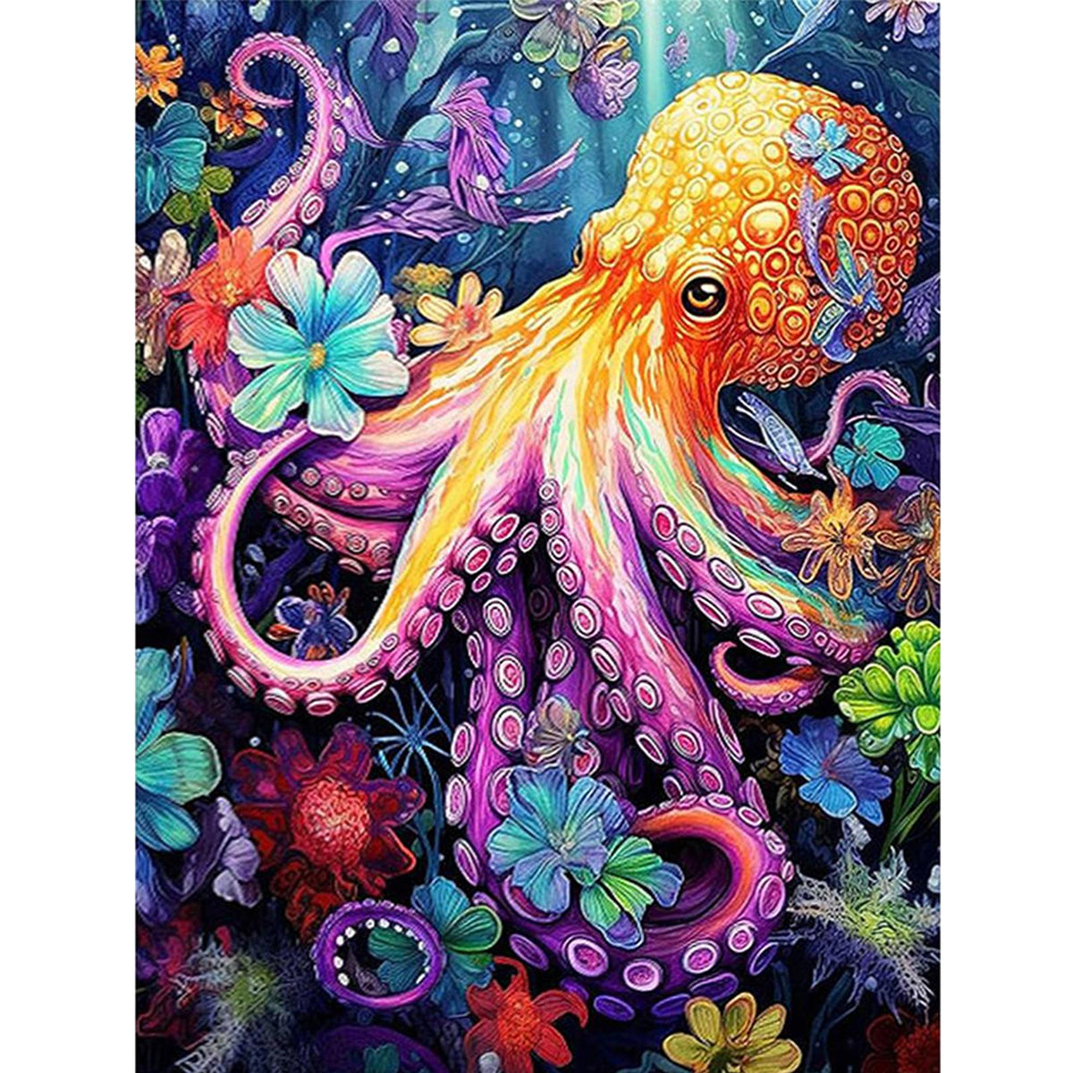 Octopus - Full 14CT Counted Cross Stitch 50*68CM - Yishu