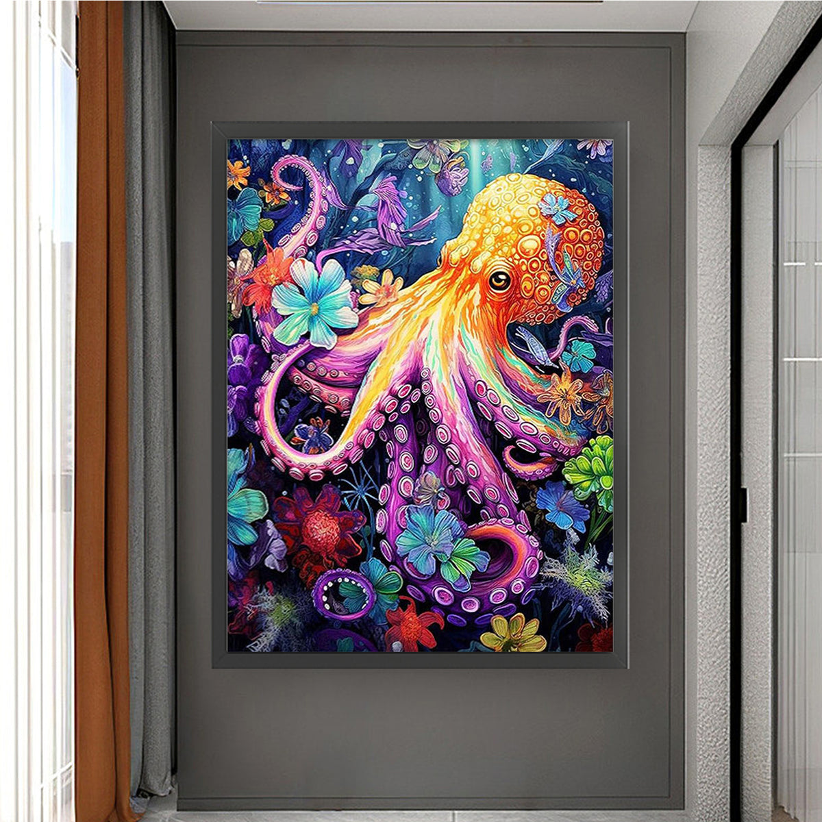 Octopus - Full 14CT Counted Cross Stitch 50*68CM - Yishu