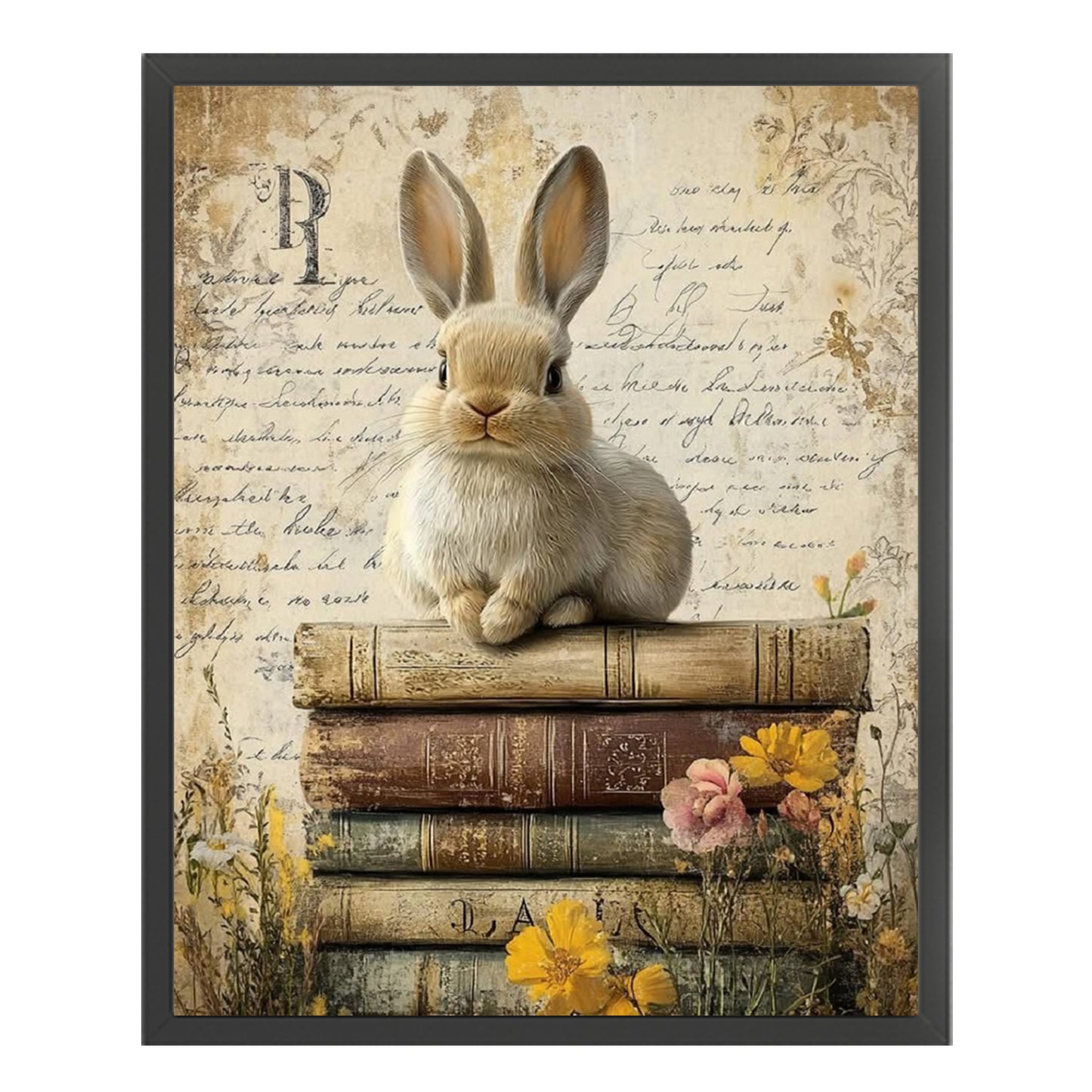 Rabbit - Full 11CT Stamped Cross Stitch 40x50CM - Huacan