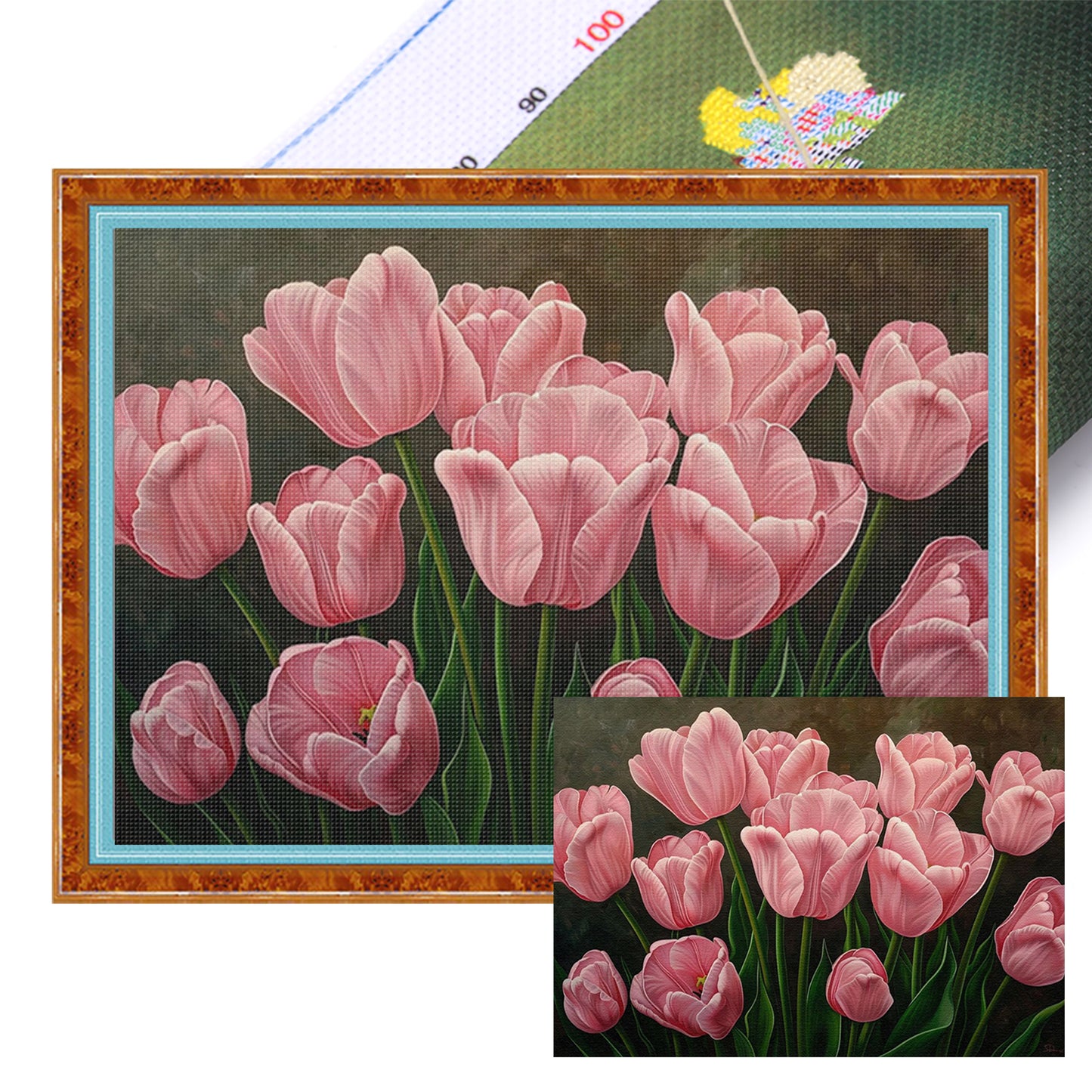 Tulip - Full 11CT Stamped Cross Stitch 50x35CM - Huacan