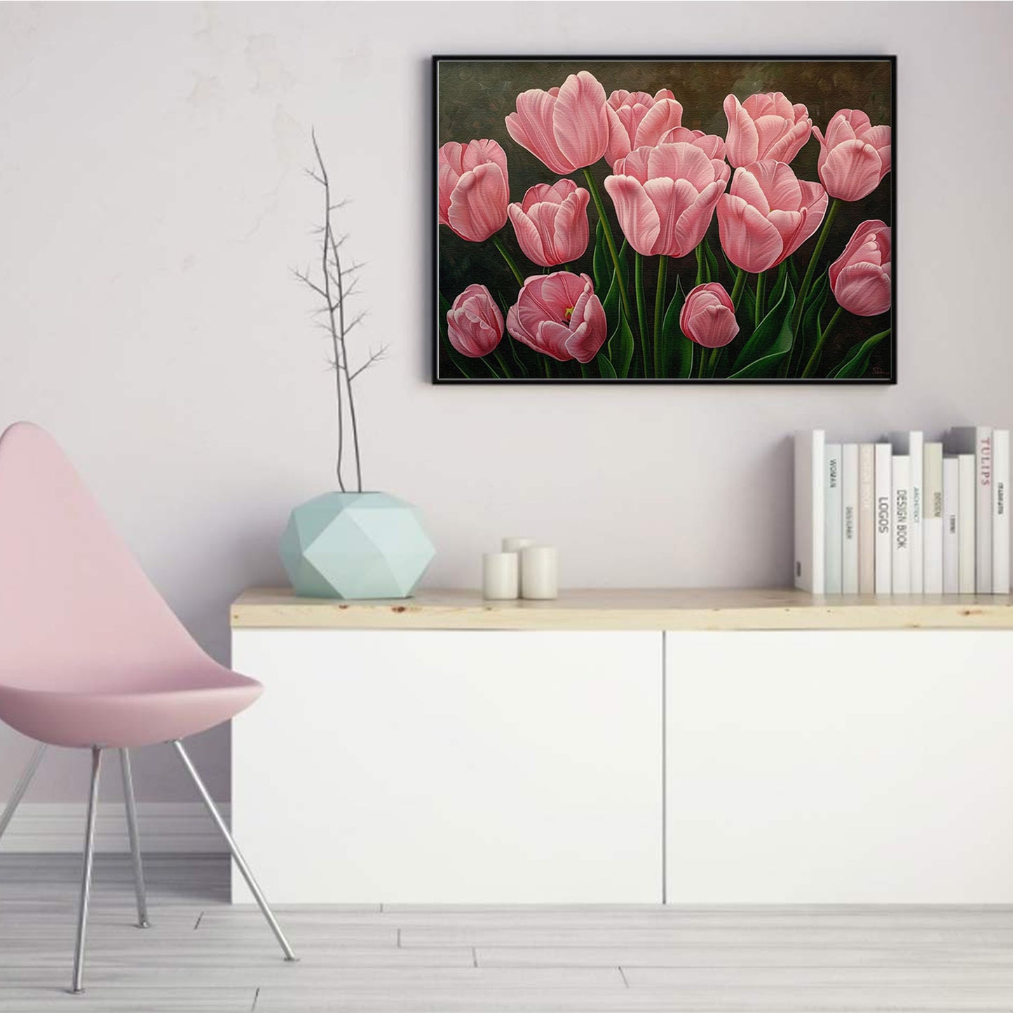 Tulip - Full 11CT Stamped Cross Stitch 50x35CM - Huacan