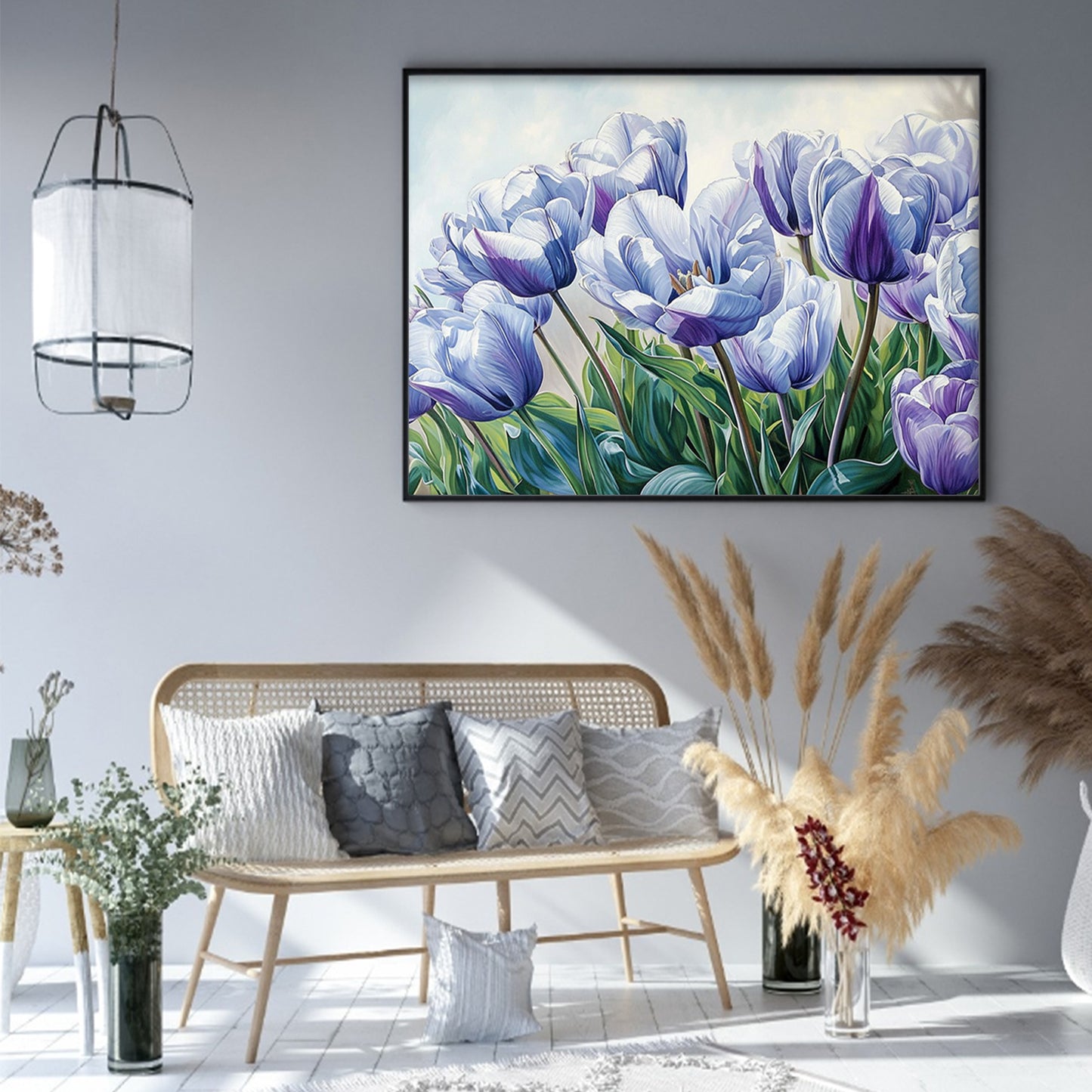 Tulip - Full 11CT Stamped Cross Stitch 50x40CM - Huacan