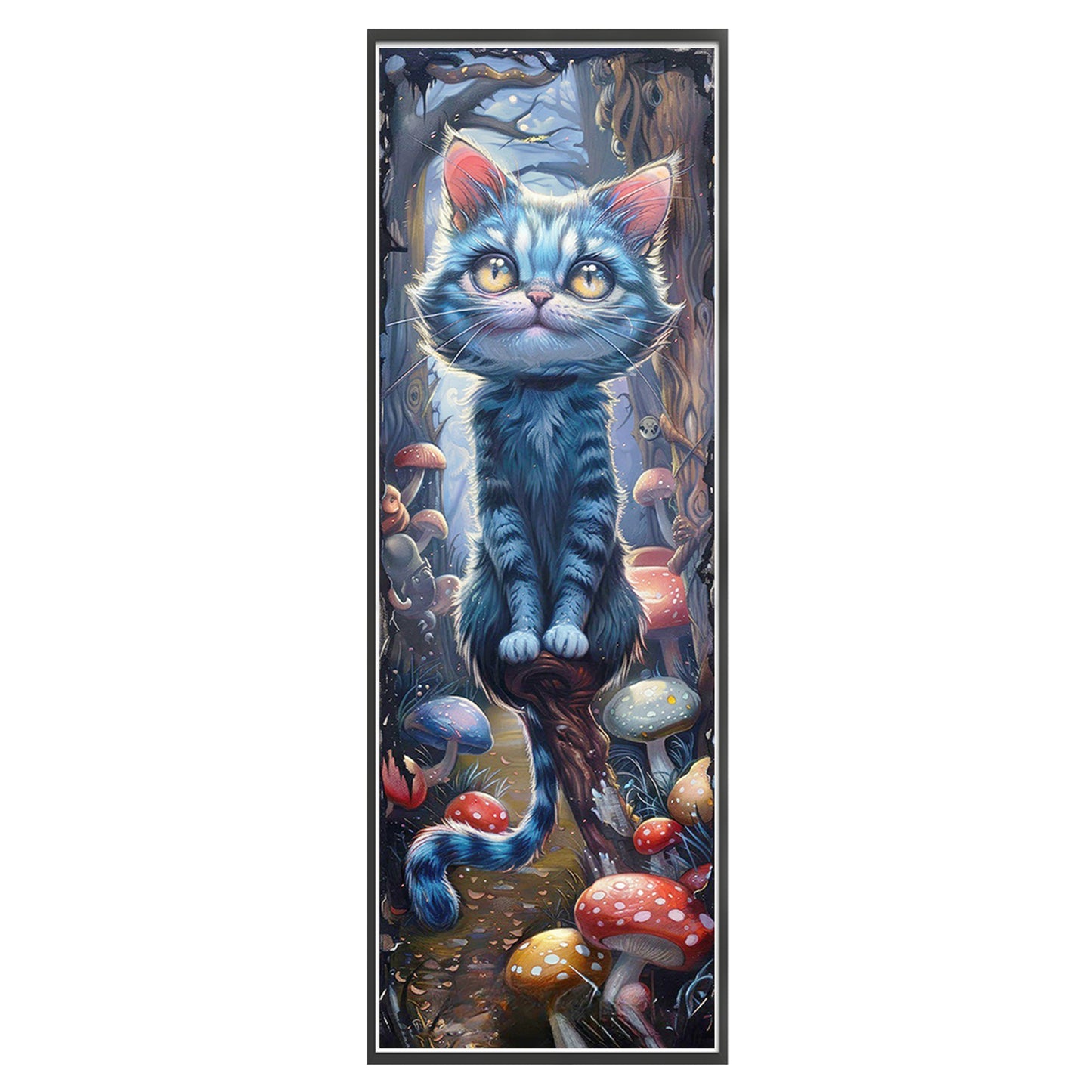 Cat - Full 11CT Stamped Cross Stitch 30x90CM - Yishu
