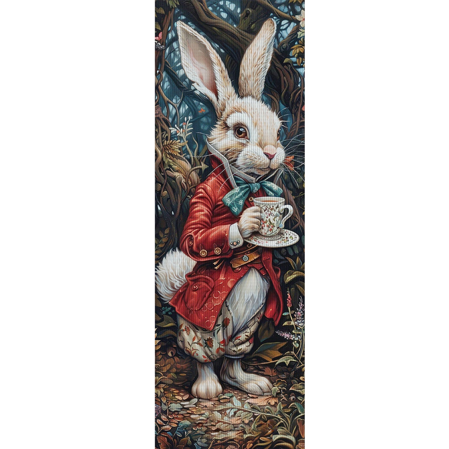 Rabbit - Full 11CT Stamped Cross Stitch 30x90CM - Yishu