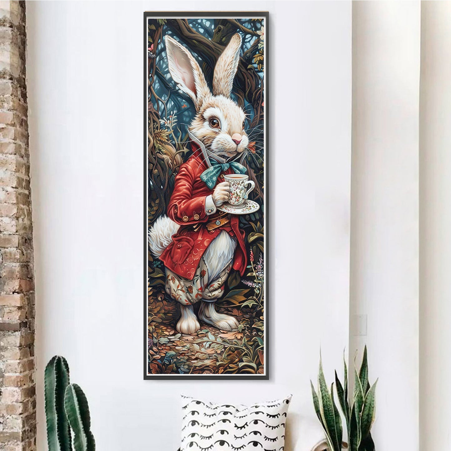 Rabbit - Full 11CT Stamped Cross Stitch 30x90CM - Yishu