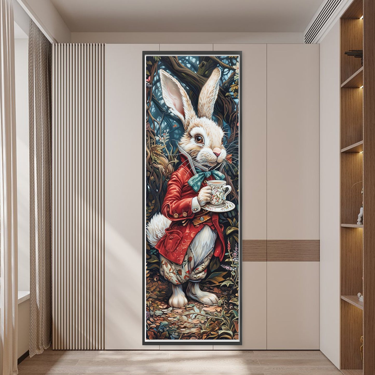 Rabbit - Full 11CT Stamped Cross Stitch 30x90CM - Yishu