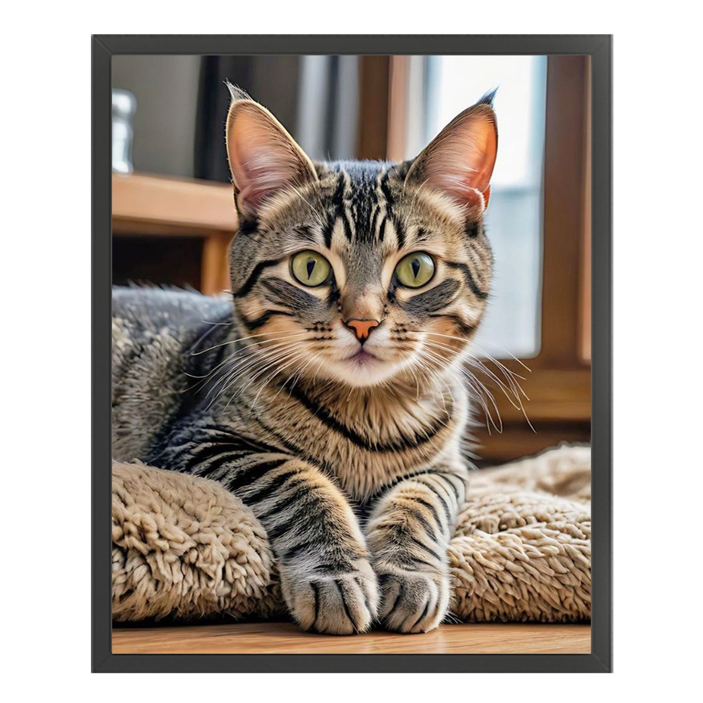 Cat - Full 11CT Stamped Cross Stitch 40x50CM - Yishu
