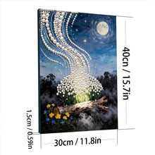 Load image into Gallery viewer, DIY Pearl Painting Kit 30x40CM Forest Light Framed Handmade Pearl Material Art Set Room Wall Decoration
