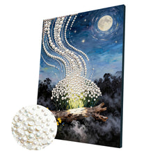 Load image into Gallery viewer, DIY Pearl Painting Kit 30x40CM Forest Light Framed Handmade Pearl Material Art Set Room Wall Decoration
