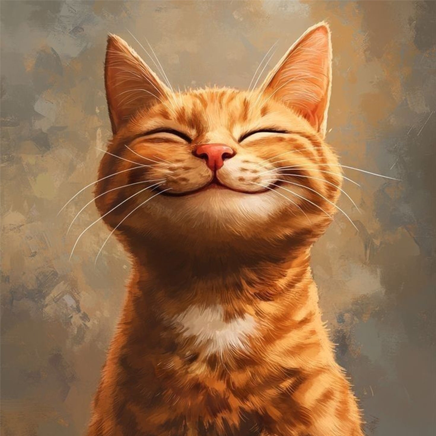 Cat - Full 18CT Counted Cross Stitch 20x20CM - Huacan