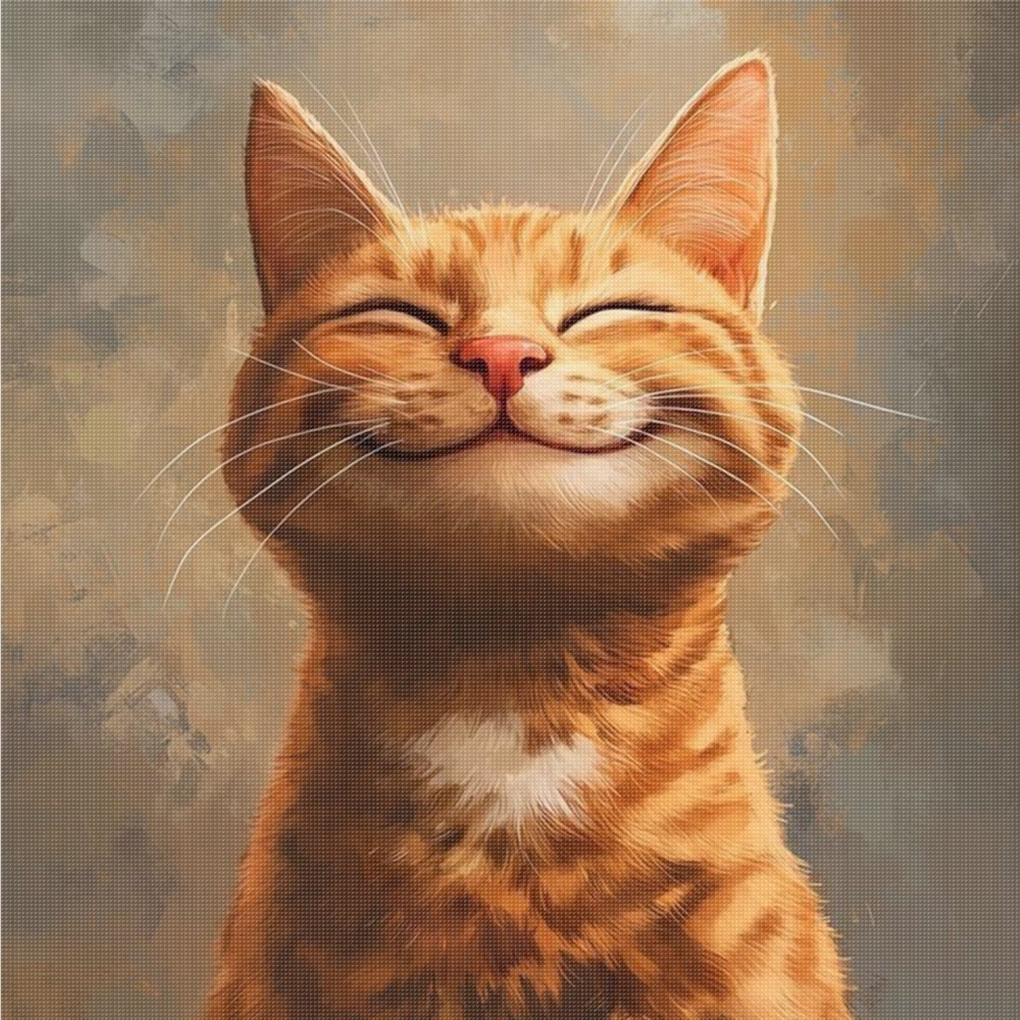 Cat - Full 18CT Counted Cross Stitch 20x20CM - Huacan
