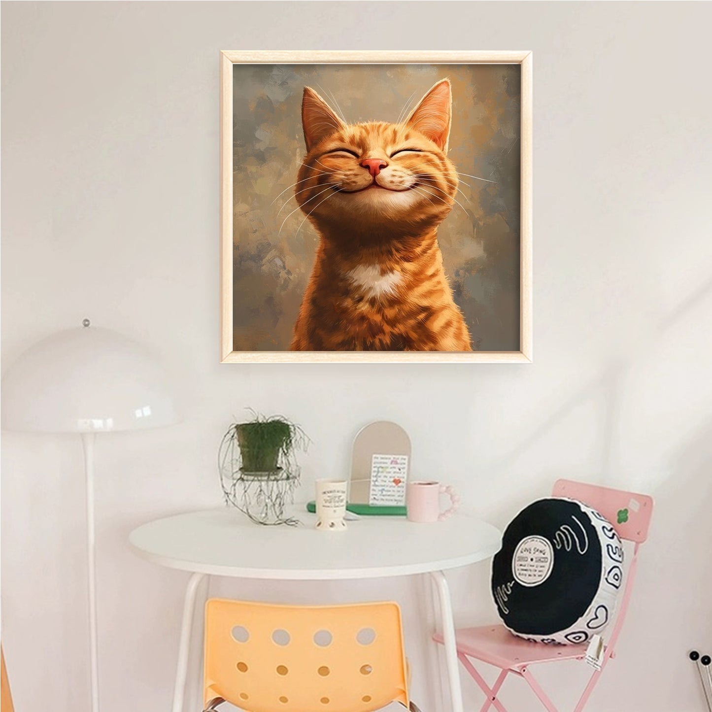 Cat - Full 18CT Counted Cross Stitch 20x20CM - Huacan