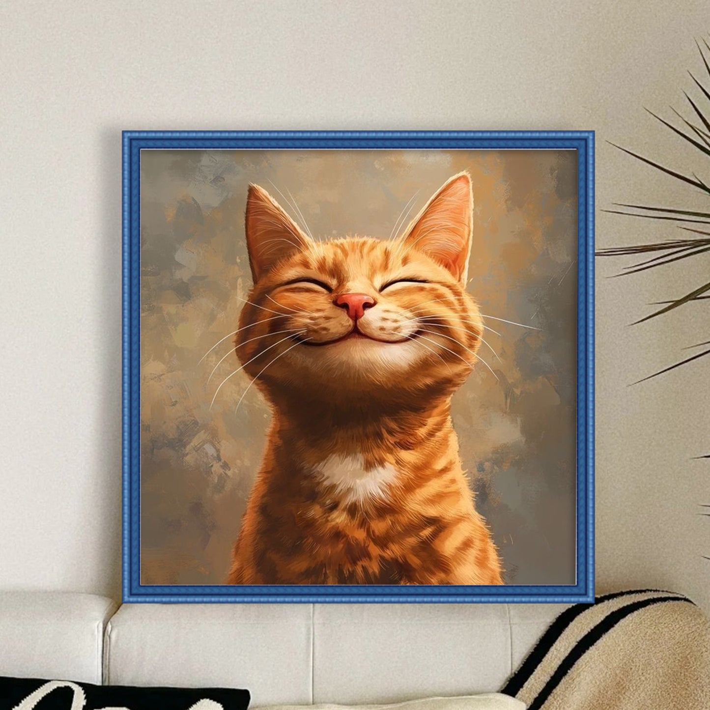 Cat - Full 18CT Counted Cross Stitch 20x20CM - Huacan