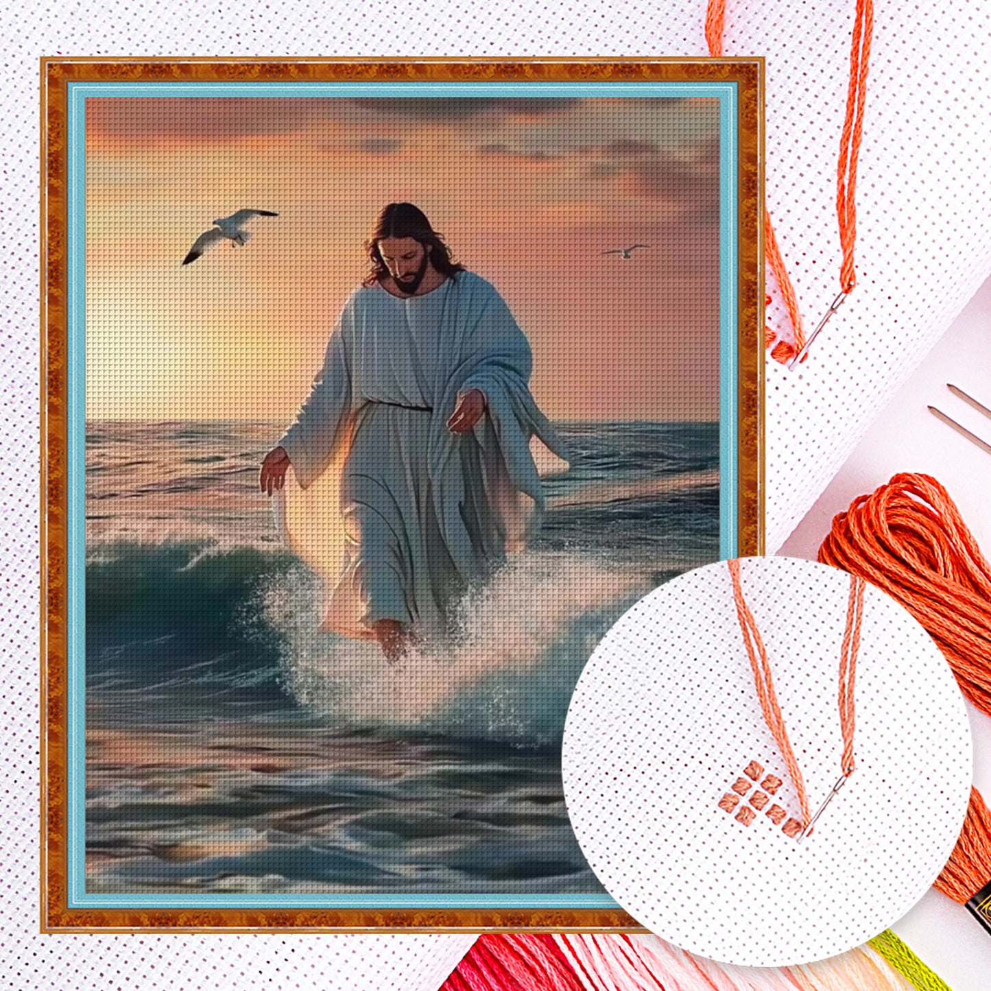 Jesus - Full 11CT Counted Cross Stitch 40x50CM - Huacan