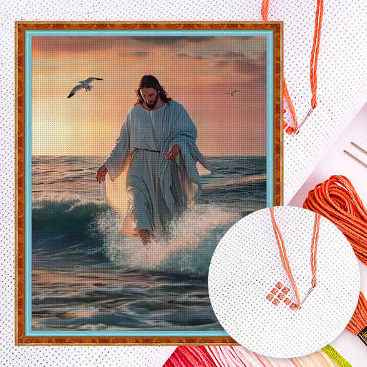 Jesus - Full 11CT Counted Cross Stitch 40x50CM - Huacan