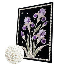 Load image into Gallery viewer, DIY Pearl Painting Kit 30x40CM Iris Framed Handmade Pearl Material Art Set Room Wall Decoration

