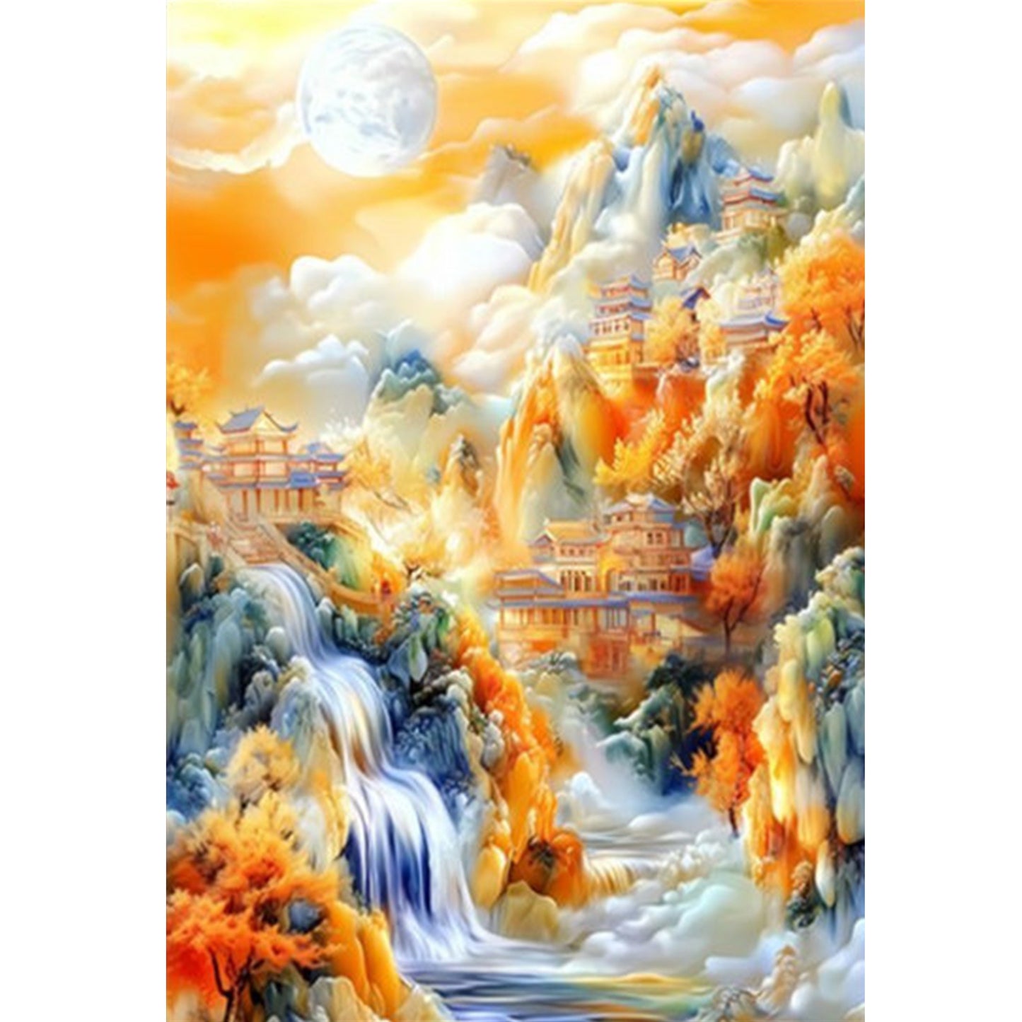 Golden Years - Full 11CT Stamped Cross Stitch 50x70CM - Mona Lisa