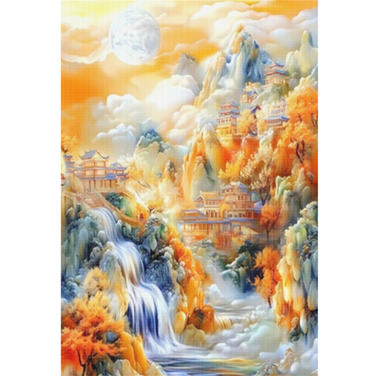Golden Years - Full 11CT Stamped Cross Stitch 50x70CM - Mona Lisa