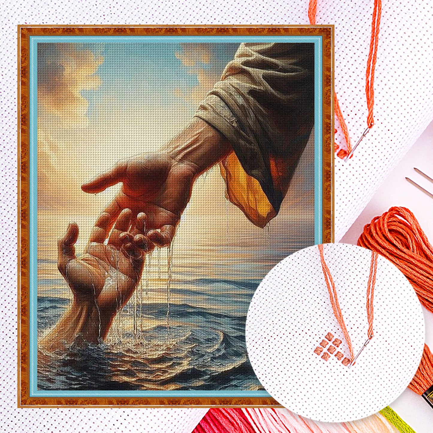 Salvation Of Jesus - Full 11CT Counted Cross Stitch 40x50CM - Huacan