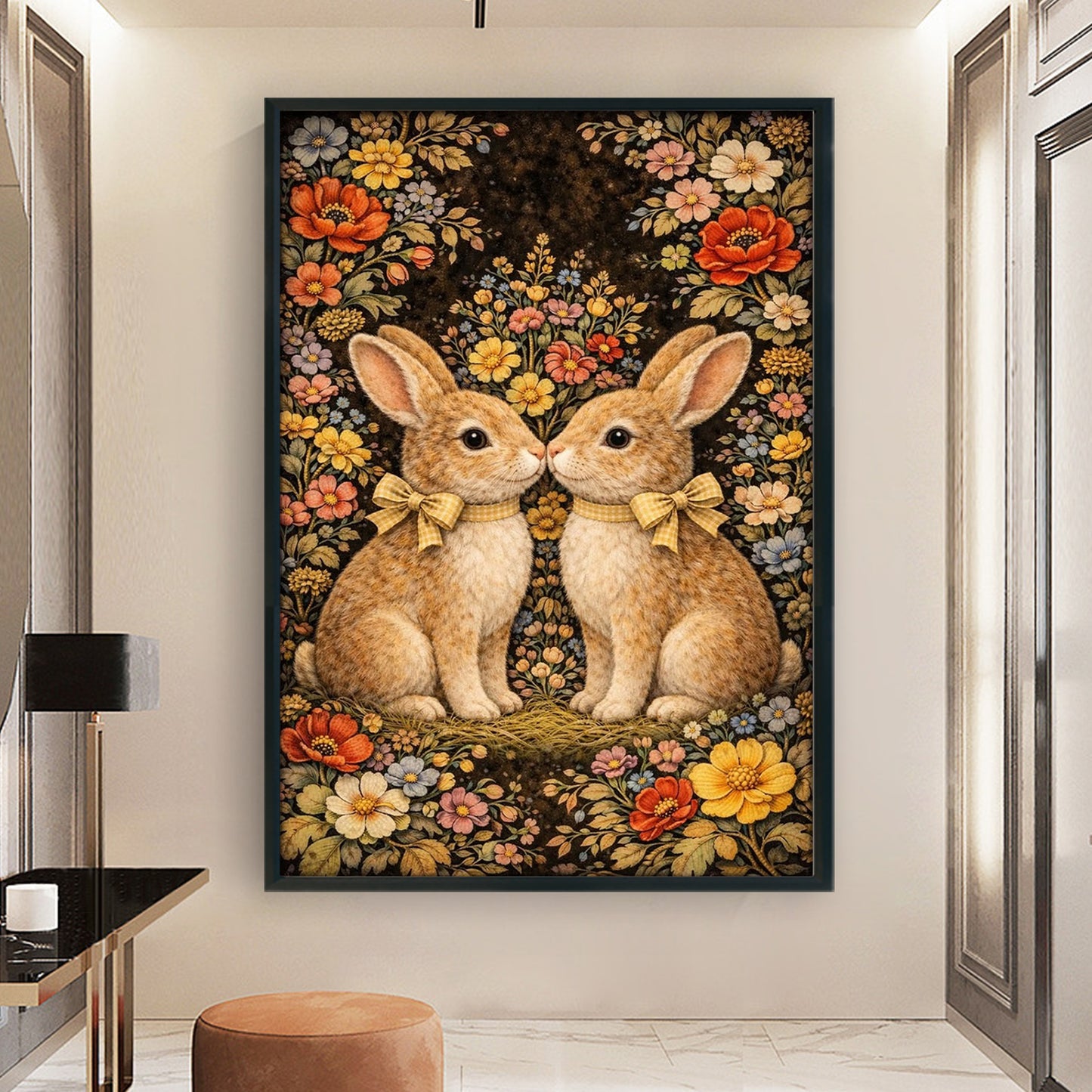 Rabbit - Full 11CT Stamped Cross Stitch 40x60CM - Huacan