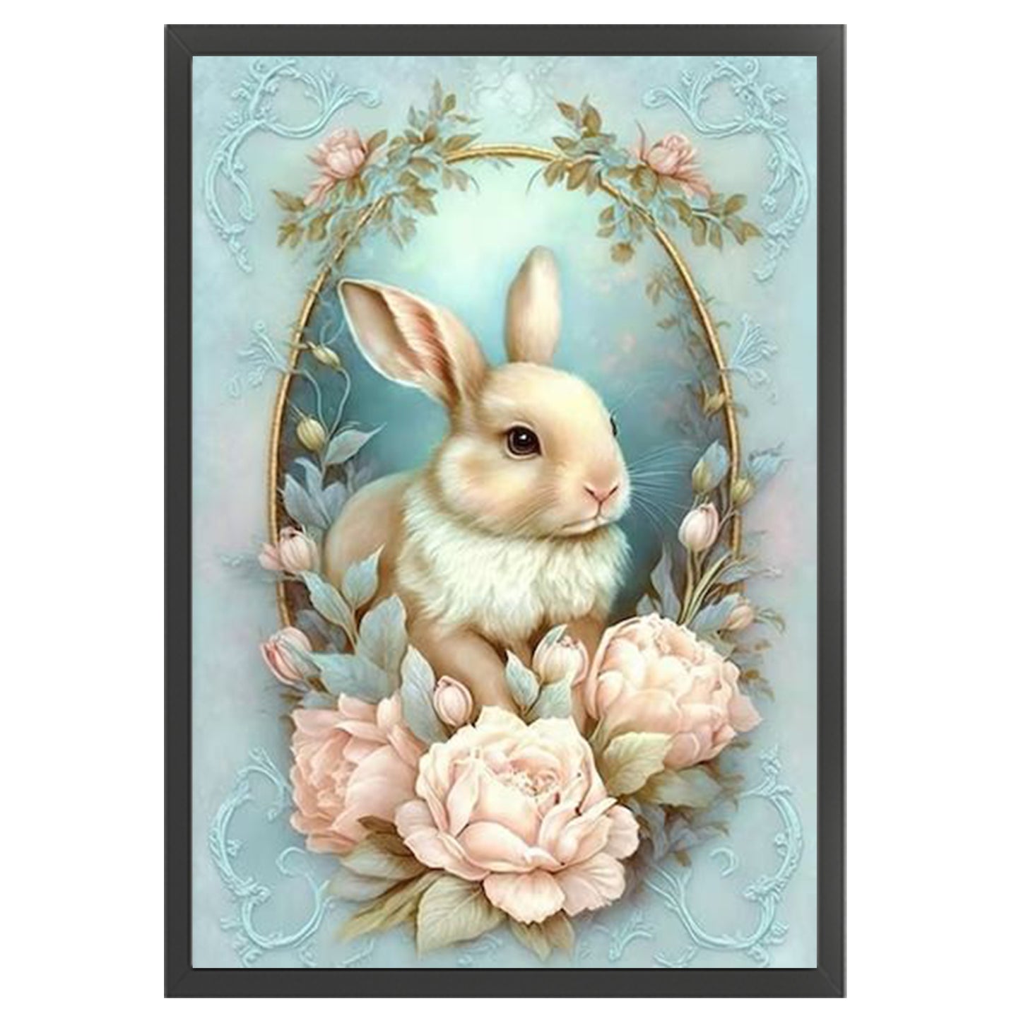Rabbit - Full 11CT Stamped Cross Stitch 40x60CM - Huacan