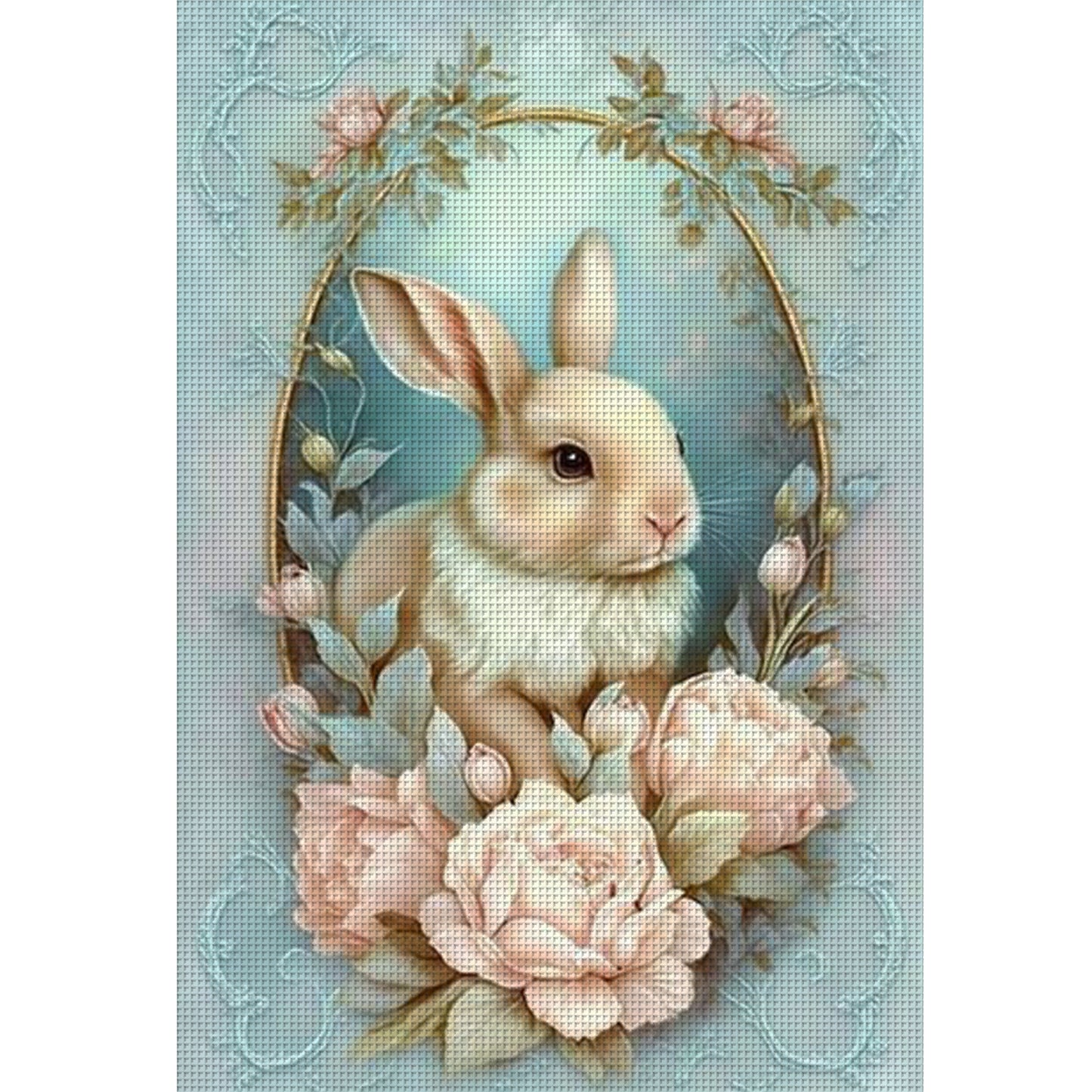 Rabbit - Full 11CT Stamped Cross Stitch 40x60CM - Huacan