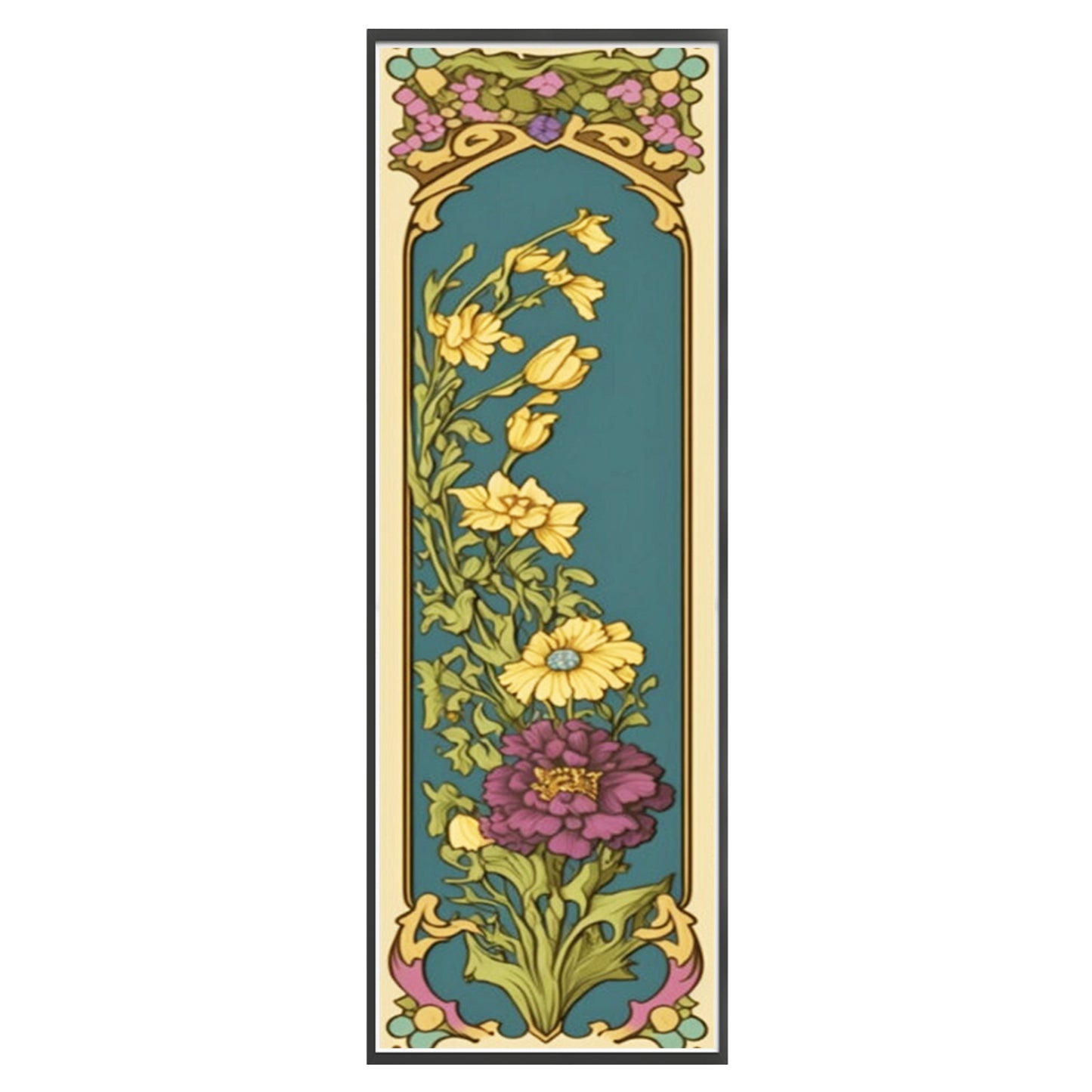 Flower - Full 11CT Stamped Cross Stitch 30x90CM - Yishu
