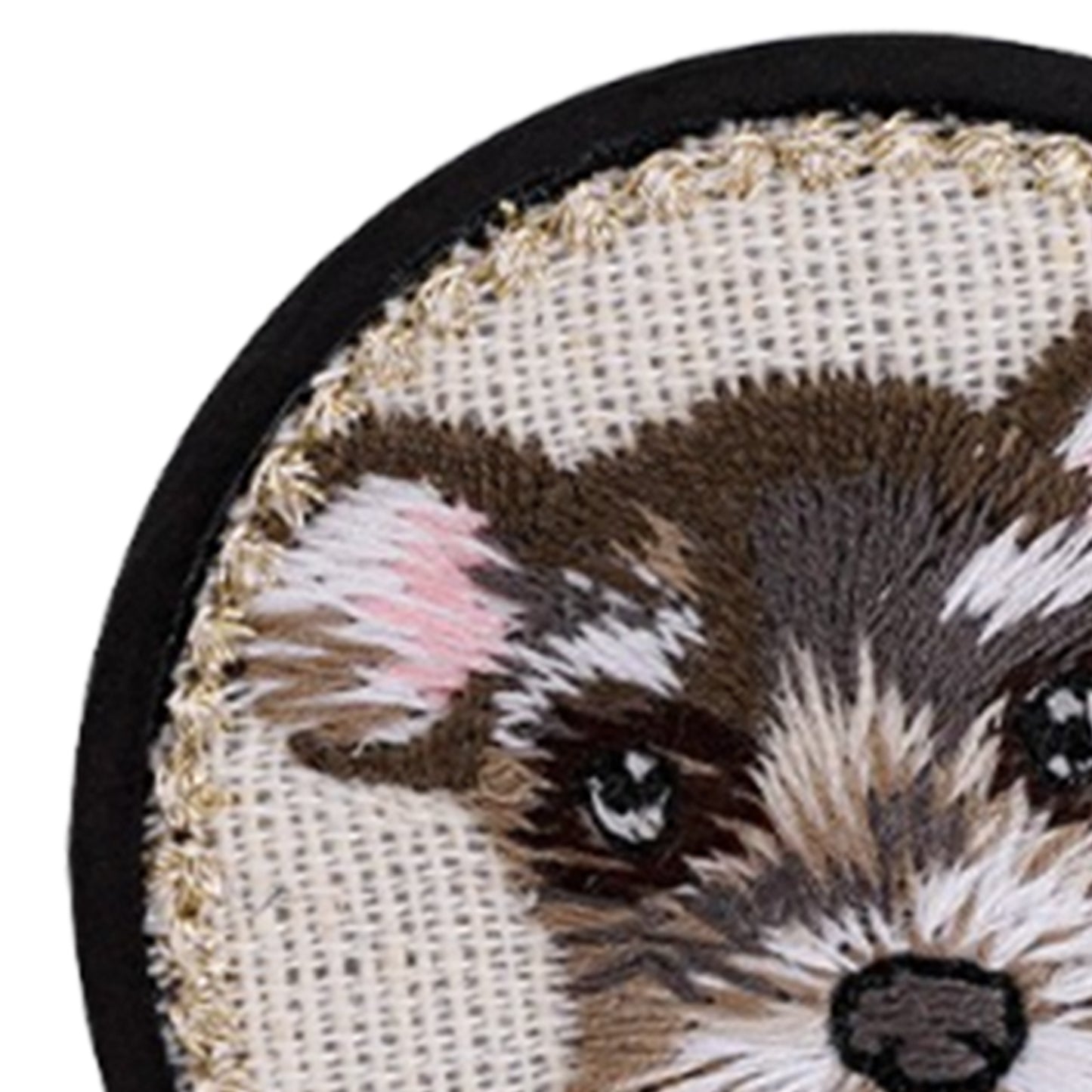 Quilted Animal Magnetic Needle Minder 40mm Needle Holder Back Suction Design Wooden Base for Cross Stitch Embroidery Needlework Accessories (Schnauzer)