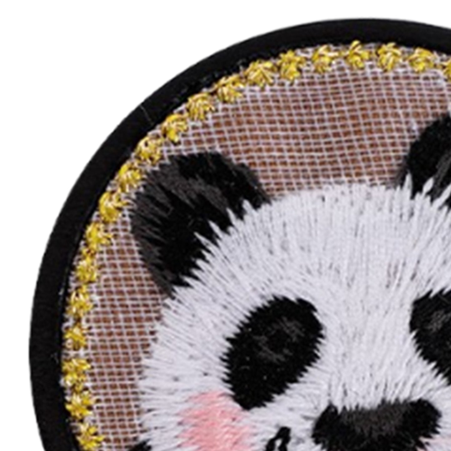 Quilted Animal Magnetic Needle Minder 40mm Needle Holder Back Suction Design Wooden Base for Cross Stitch Embroidery Needlework Accessories (Panda)
