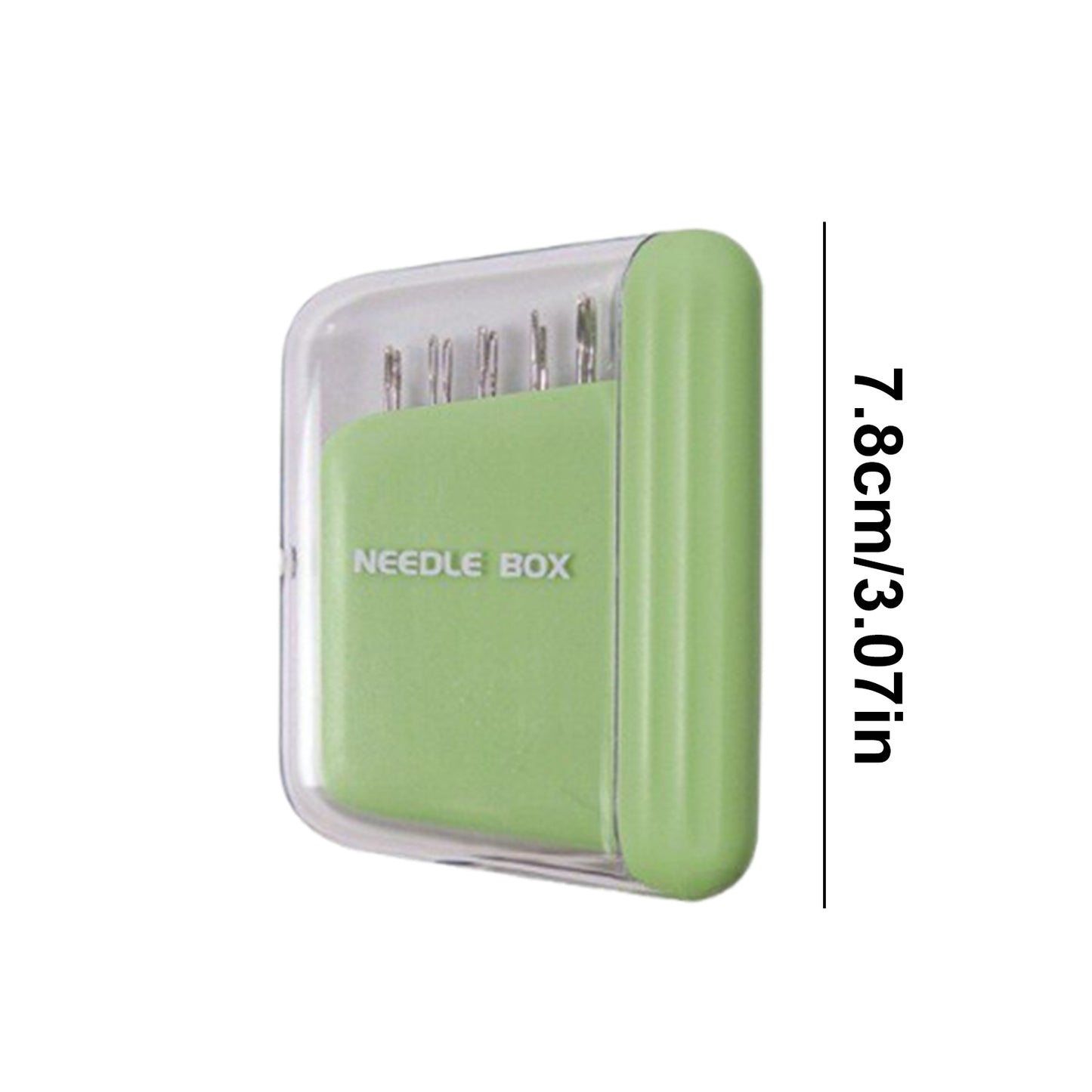 Portable Travel Magnetic Sewing Needles Case Include 10PCS 5 Size Needles & Threader Magnetic Needle Holder Case Craft Supplies Storage Gift for Sewers (Green)