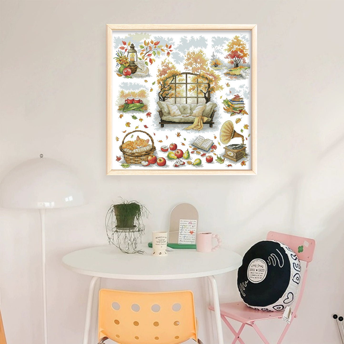 Leisure Time - Partial 14CT Stamped Cross Stitch 52x52CM - Joy Sunday Backstitch+Half Cross Stitch