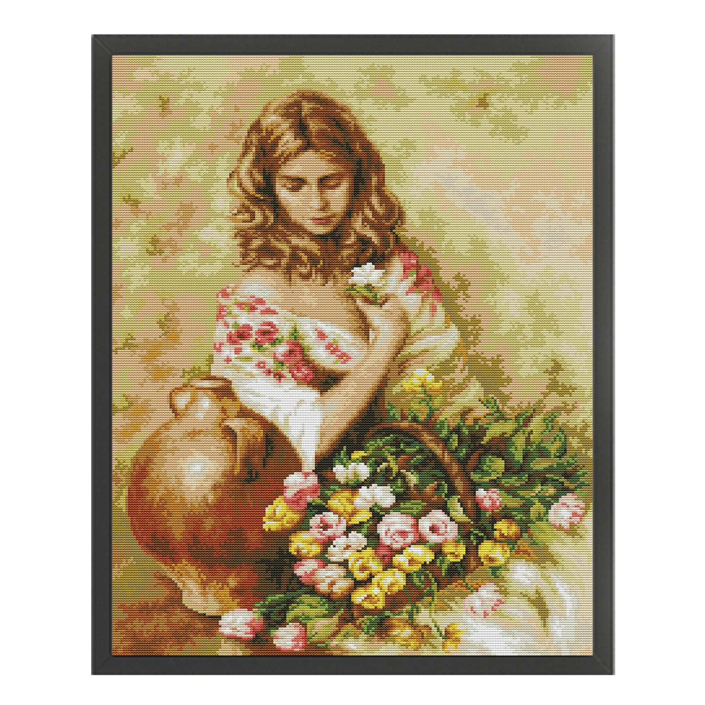 Floral Scent - Full 14CT Stamped Cross Stitch 42x54CM - Joy Sunday