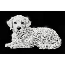 Load image into Gallery viewer, DIY Pearl Painting Kit 20x30CM Dog Framed Handmade Pearl Material Art Set Room Wall Decoration
