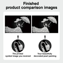 Load image into Gallery viewer, DIY Pearl Painting Kit 20x30CM Elegant Girl Framed Handmade Pearl Material Art Set Room Wall Decoration
