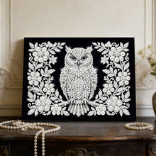 Load image into Gallery viewer, DIY Pearl Painting Kit 20x30CM Owl Framed Handmade Pearl Material Art Set Room Wall Decoration
