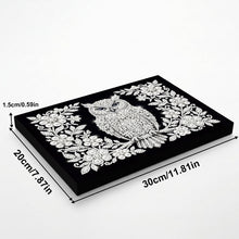 Load image into Gallery viewer, DIY Pearl Painting Kit 20x30CM Owl Framed Handmade Pearl Material Art Set Room Wall Decoration
