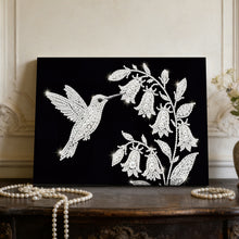 Load image into Gallery viewer, DIY Pearl Painting Kit 20x30CM Bird Carrying Flower Framed Handmade Pearl Material Art Set Room Wall Decoration
