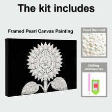 Load image into Gallery viewer, DIY Pearl Painting Kit 20x30CM Sunflower Framed Handmade Pearl Material Art Set Room Wall Decoration
