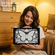 Load image into Gallery viewer, DIY Pearl Painting Kit 20x30CM Butterfly Framed Handmade Pearl Material Art Set Room Wall Decoration
