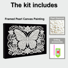 Load image into Gallery viewer, DIY Pearl Painting Kit 20x30CM Butterfly Framed Handmade Pearl Material Art Set Room Wall Decoration

